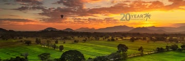 Hot air balloon in Sri Lanka