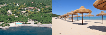 Costa dei Fiori and nearby Chia Su Giudeu beach