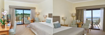 Golf Side Garden View Room and Lagoon Side Sea View Room at Hotel Quinta Do Lago