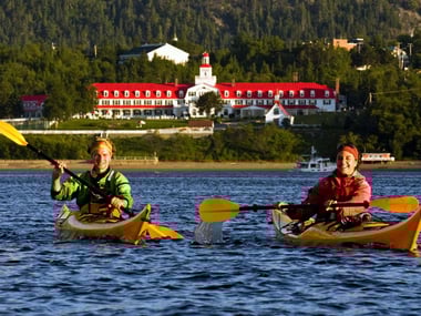 Kayaking in Tadoussac Bay