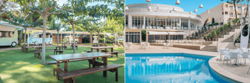 Easy dining at the hotels food trucks, main pool 