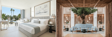 Superior double room, hotel reception