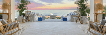 Main bar and fire pit