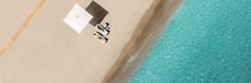 Beachfront location