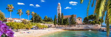 Beautiful beach on the Island of Hvar