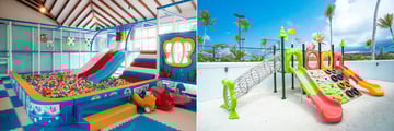 Ball pit and play area in a resort