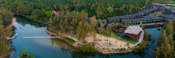 Aerial view of resort