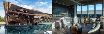Bar areas at a resort