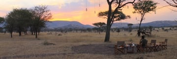 Sundowners with a view at Nimali Central Serengeti