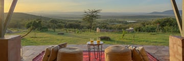 Stunning views from Porini Safari Cottages