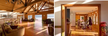 Klahoose Wilderness Resort Lounge and Shared Dining Space