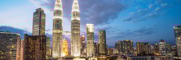 Kuala Lumpur skyline at night