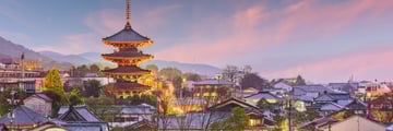 Kyoto Old Town skyline