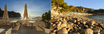 The beach at La Plage Resort