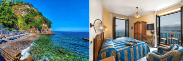  La Tonnarella's private beach, Deluxe bedroom