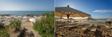 Private beach