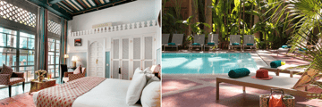 Hotel suite, pool