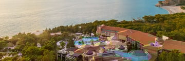 Aerial view of resort
