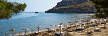 Lindos Blu beach