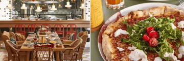 Pizzeria restuarant at the Mama Shelter Roma