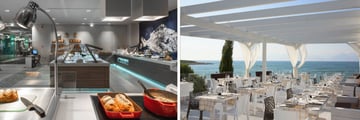 Indoor dining, outdoor dining
