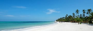 White sandy beach at LUX* Marijani