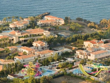 The village-style resort of Marine Palace and Aqua Park