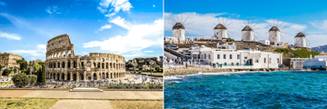 Rome and Mykonos