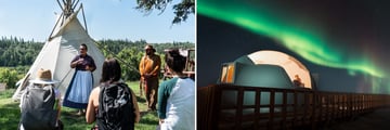 Metis Crossing Story Telling Activities and Sky Watching Dome
