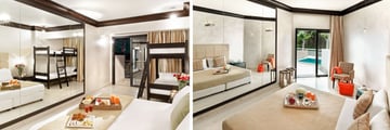 Quadruple Land View Room, Twin Private Pool Room