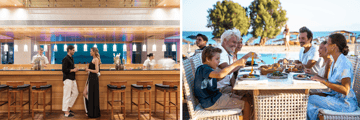 Bar, family dining