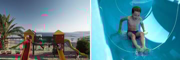 Playground, water slide