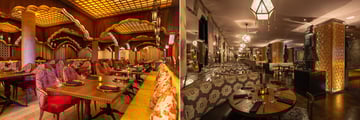 Two restaurants in a resort