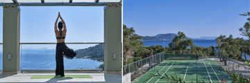 Yoga and tennis facilities