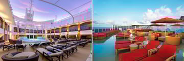 Norwegian Epic Haven Courtyard and Posh Adults-Only pool