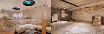14th century Roman ruins preserved within the property