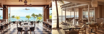 Left: Nomad Restaurant; Right: Waves Restaurant