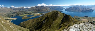 Striking aerial view of Lake Wanaka