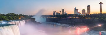 Niagara Falls at sunset