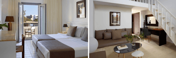 Standard room, Superior Room seating area