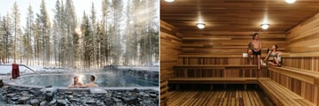 Nordic Spa Outside Pool and Sauna