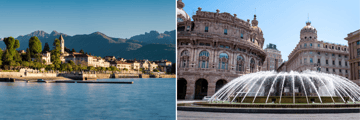 Baveno in Lake Maggiore, De Ferrari Square Genoa