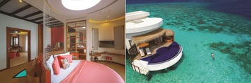 Honeymoon Water Suite with Pool at Oblu Select Sangeli