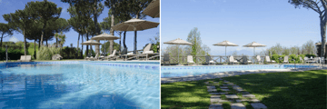 The pool at the Oasi Olimpia Relais