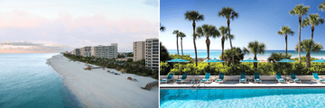 Sunset views, beachside pool at The Resort at Longboat Key