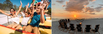 Airboat rides in West Bay and beach firepits, Panama City Beach