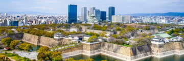 skyline of Osaka