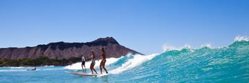 Surfers in Waikiki, Hawai‘i