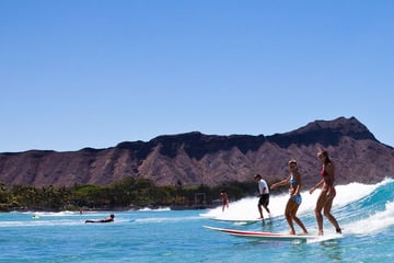 Surfers in Waikiki, Hawai‘i