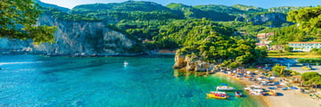 A secluded bay in Paleokastritsa, Corfu